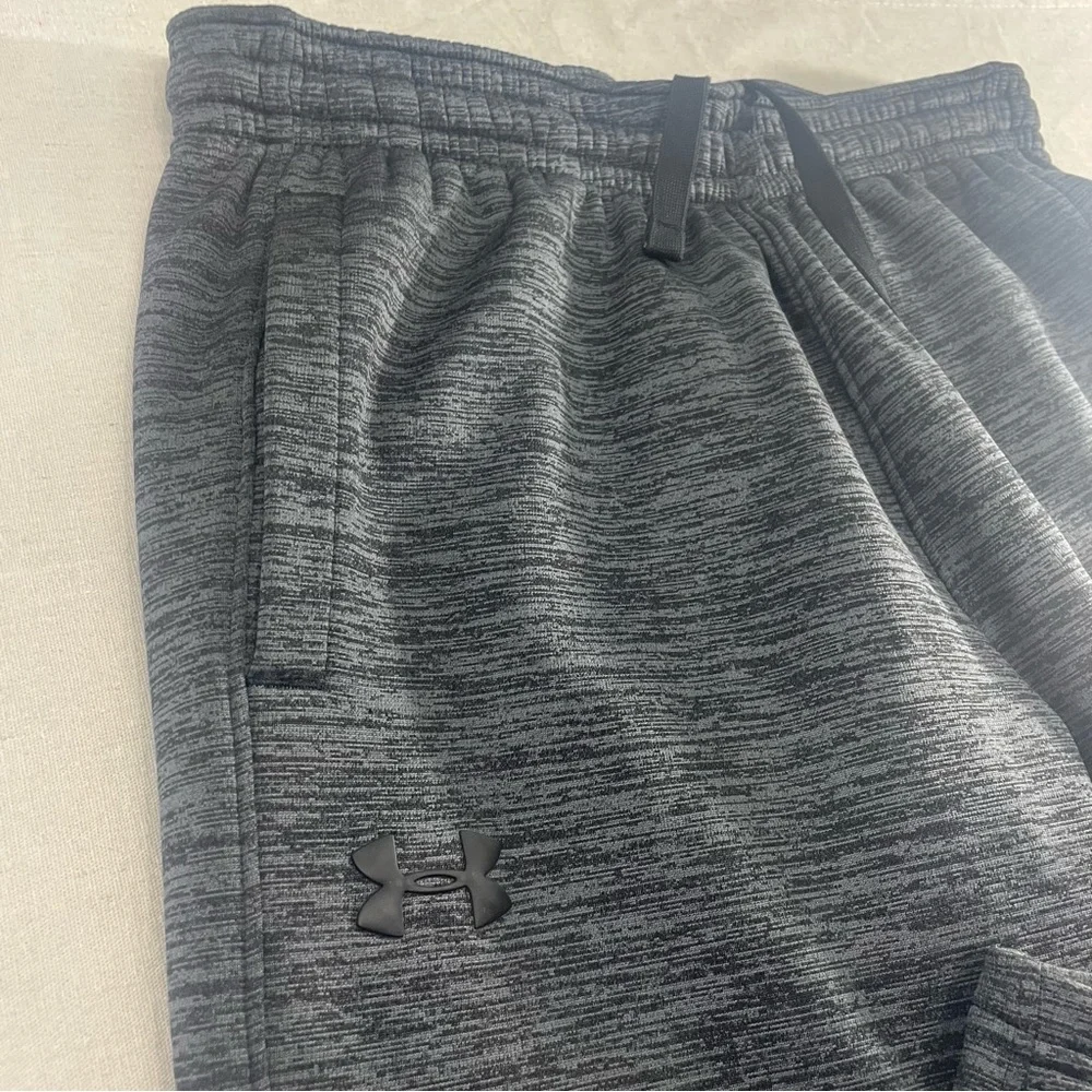 UNDER ARMOUR Fleece Line Jogger Pants Men Tapered Athletic Gym Workout Heathered - Picture 3 of 13